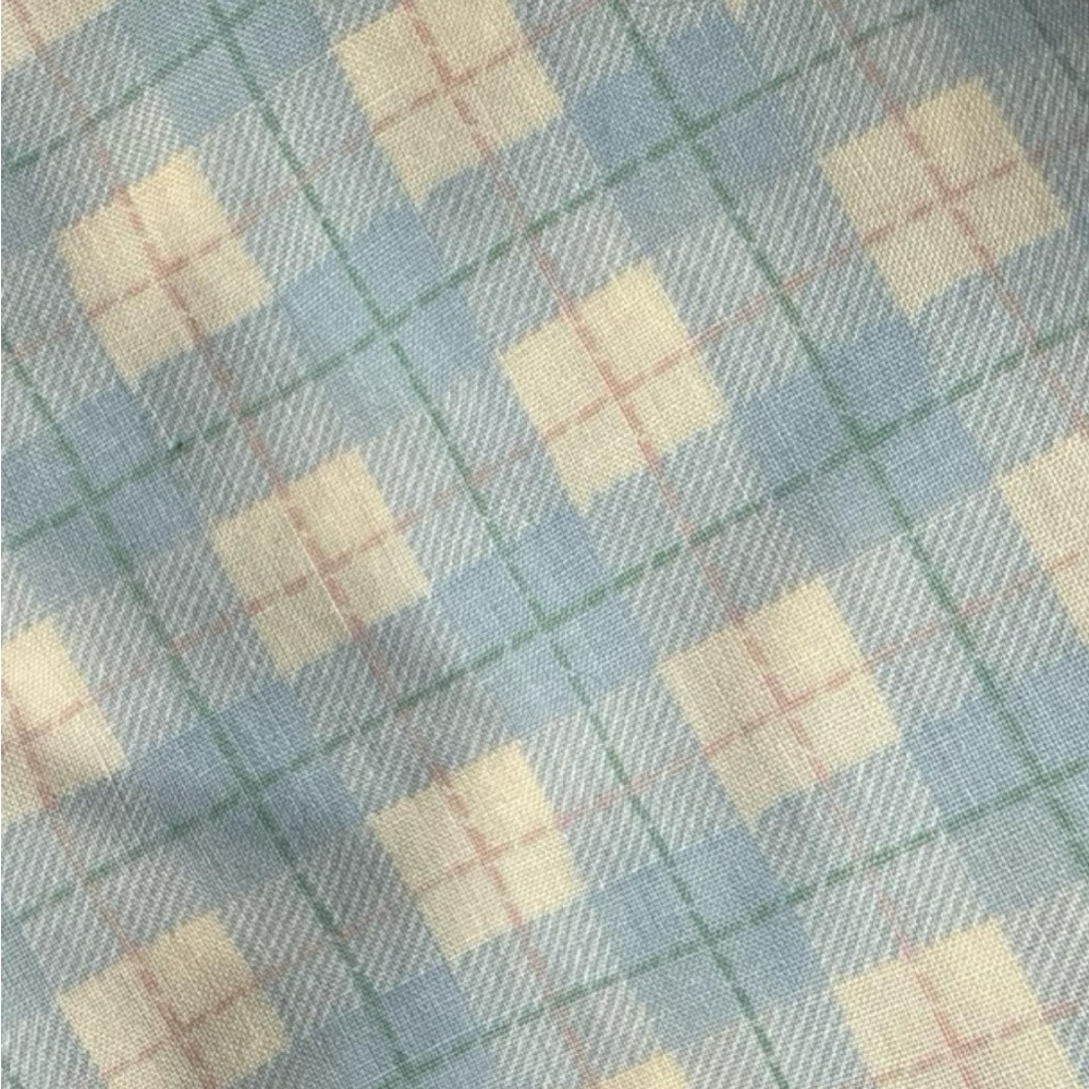 3yds plaid cotton fabric
